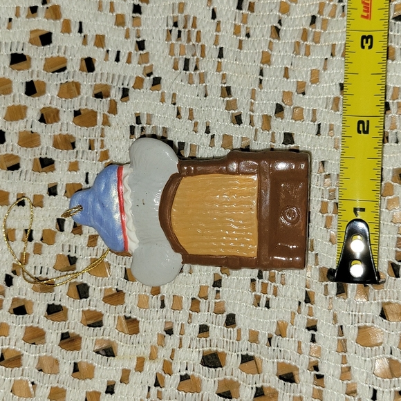 Vintage | Set of 5 Hand Painted Ceramic  Christmas Ornaments - Picture 4 of 14